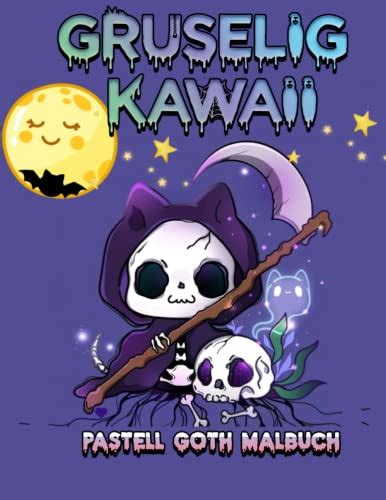 Gruseliges Kawaii Pastell Goth Malbuch Gruselige Kawaii Und Niedliche