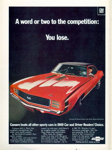 The 10 Coolest Vintage Camaro Ads Of All Time