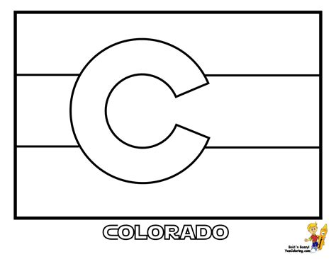 Colorado state symbols coloring page from colorado category. Patriotic State Flag Coloring Pages | Alabama-Hawaii ...