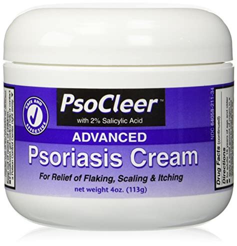 Psoriasis Cream Psocleer Advanced Formula With 2 Salicylic Acid For