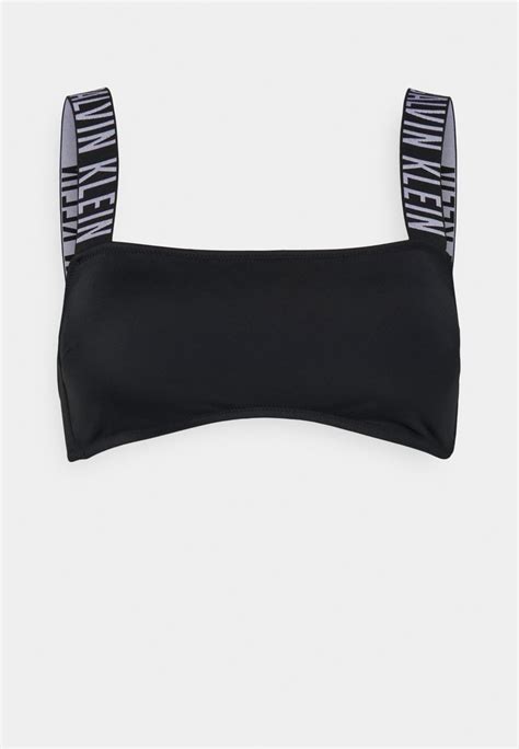 Calvin Klein Swimwear Intense Power Bandeau Bikini Top Black