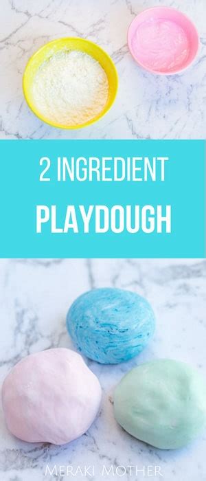 2 Ingredient Playdough How To Make Cornstarch And