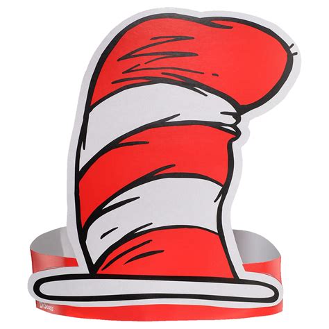 36 Count Dr Seuss Cat In The Hat Paper Hats For Kids Birthday Party