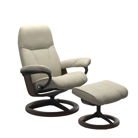 Stressless® Consul M Signature Chair With Footstool Slone Brothers