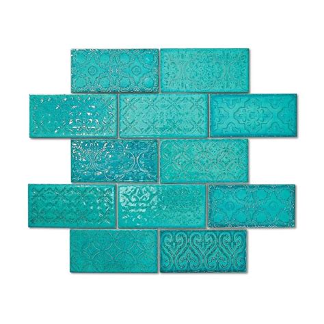 Pin By Claire Ingles On Bodacious Bathrooms Turquoise Wall Tiles Decorative Wall Tiles