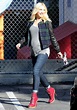 Pregnant Gwen Stefani is radiant as she shows off her baby bump on ...