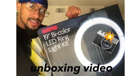 Sunpak 19 Bi Color Led Ring Light Kit Unboxing Video Youtube