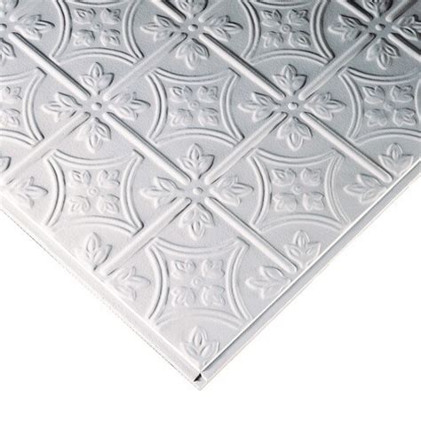 Armstrong Ceilings 24 In X 24 In Tincraft 12 Pack White Metaltin 1516