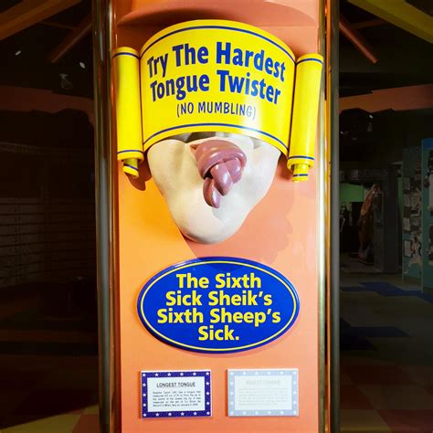 Lot Hardest Tongue Twister Museum Display Guinness World Record