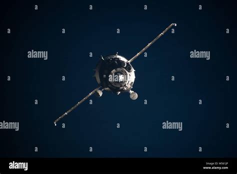 The Russian Soyuz Ms 13 Crew Ship Approaches The International Space