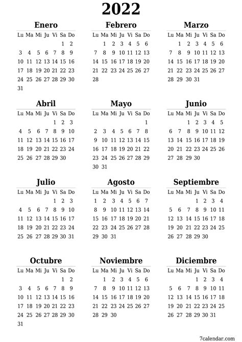 Calendarios Y Planificadores Imprimibles Para El Año 2022 2023 En