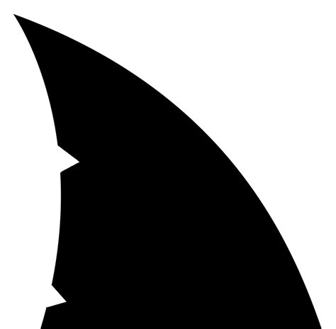Shark Fin Clipart Black And White