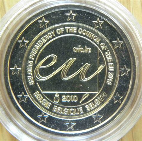 Belgium 2 Euro Coin Eu Presidency 2010 Euro Coinstv The Online