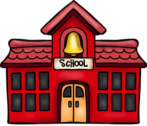 School Building Cartoon Png