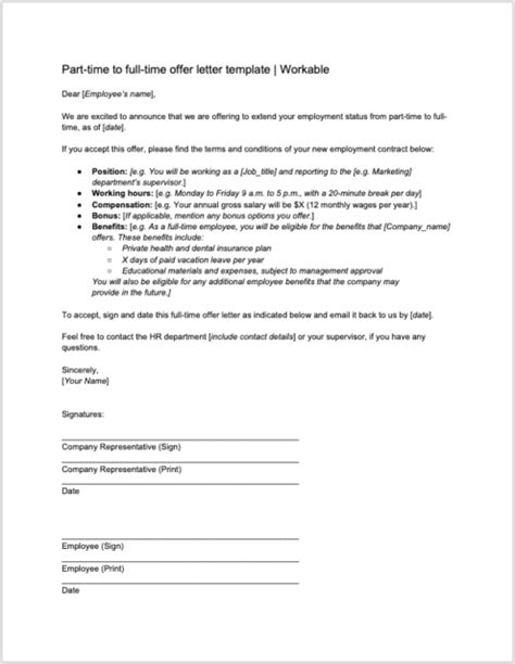 8 Job Offer Letter Templates For Every Circumstance Plus Tips Workable