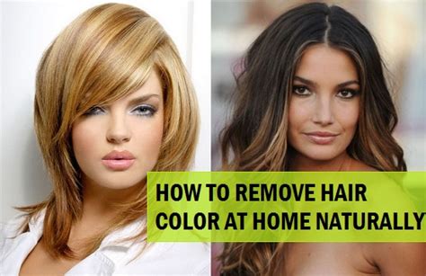 It will help lighten and remove the dye without bleaching your hair. 5 Ways to Remove Hair Color from Hair Naturally at home