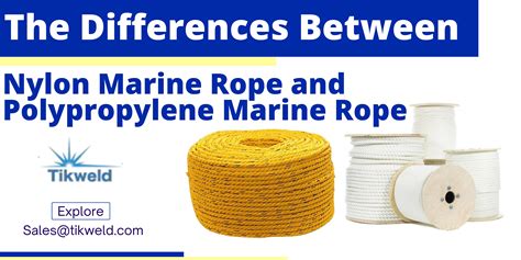 The Differences Between Nylon And Polypropylene Marine Rope Tikweld