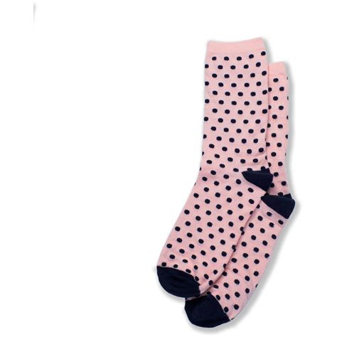Brilliant Basics Womens Novelty Polka Dot Crew Socks Pink Big W