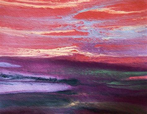 Contemporary Landscape Paintings Autumn Sunset Iii Original