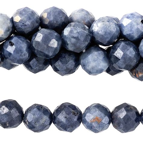 Sapphire Plated 4mm Round Faceted 15 16 Inch Dakota Stones