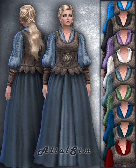 The Sims 4 Pc Sims Four Sims Cc Sims Medieval Medieval Clothes