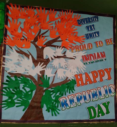 republic day of india bulletin board ideas independence day drawing republic day