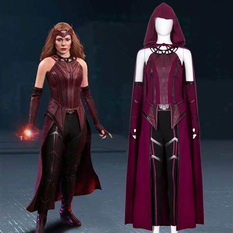 Buy This Newest Scarlet Witch Wanda Maximoff Cosplay Costume Cape And Transform Yourself Into