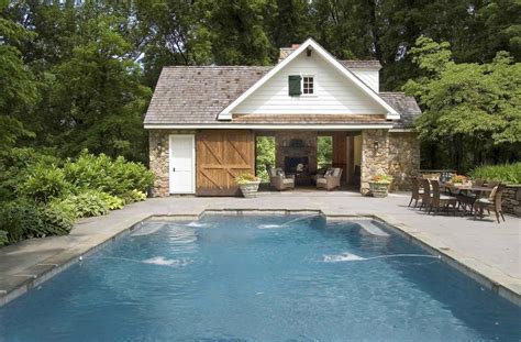 Image Result For Colonial Farmhouse Country Pool House Pool Houses