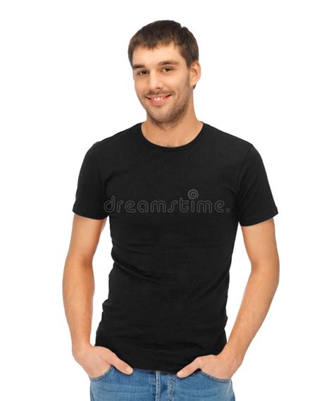 Woman Posing With Blank Black Shirt Stock Image Image Of Beauty Copy