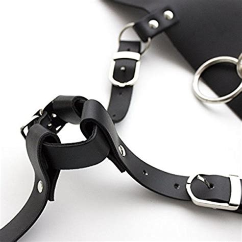 Vibrator Leather Constrained Forced Strap Electric Leather Waistband Harness Fixed Tie Belt