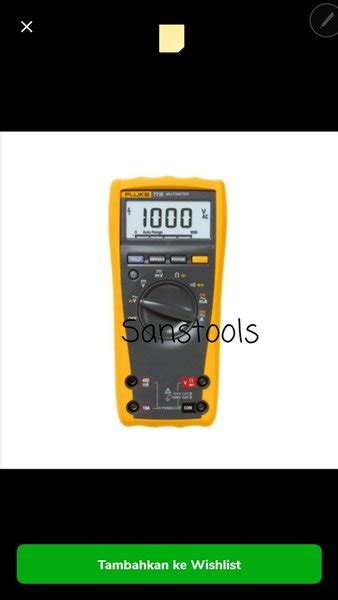 Jual Fluke 77 Iv Digital Multimeter Multitester 77iv 77 Iv Original Di