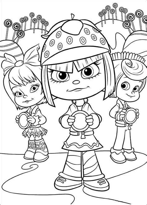By best coloring pagesfebruary 10th 2017. coloring page Wreck it Ralph - girls | Cool coloring pages ...