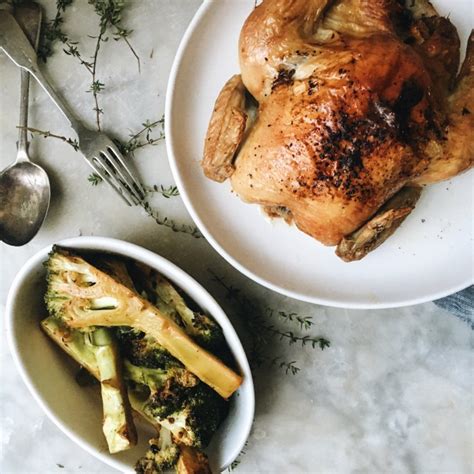 Maple Glazed Roast Chicken And Broccoli The Healthy Hunter