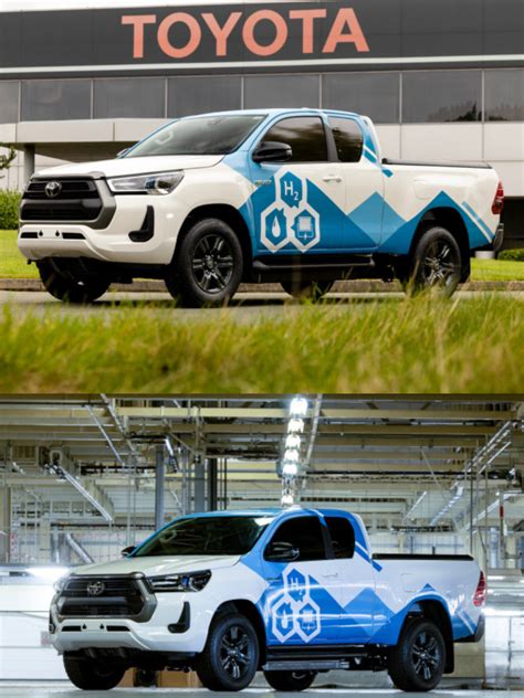 Hydrogen Toyota Hilux Pickup Revealed Toyotas First Hydrogen Fuel