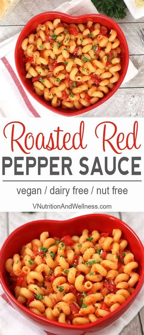 Vegan Roasted Red Pepper Sauce Vegan Pasta Sauce Recipe