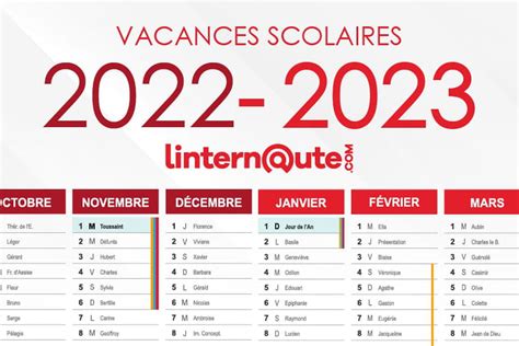 Vacances Scolaires 2022 Prochaines Dates Calendrier 2022 2023