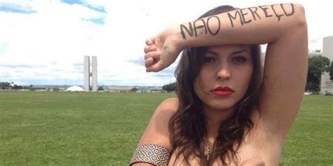 Brazilian Women Protest Study Said Women Deserved To Be