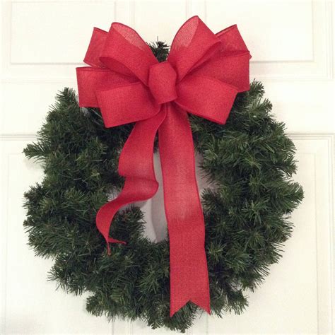10 Christmas Wreaths With Bows Decoomo