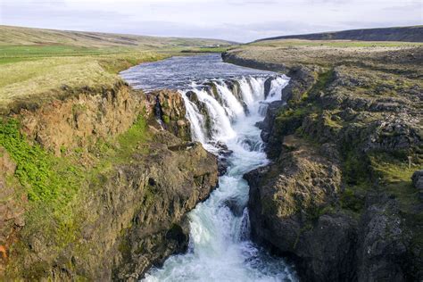 Kolugljufur Gorge And Waterfall Northwest Iceland Iceland Vacation