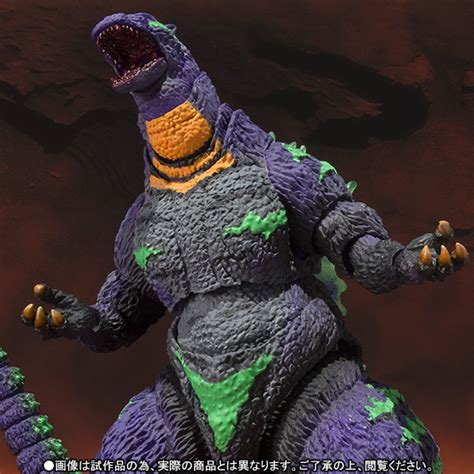 Sh Monsterarts Godzilla Repainted As Evangelion Eva 01 The Toyark News