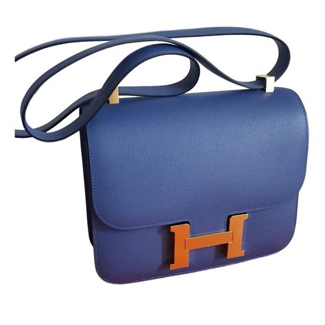 Hermès Constance 24 Blue Leather Ref66078 Joli Closet