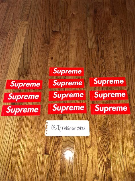 Supreme 10 Supreme Box Logo Stickers Grailed