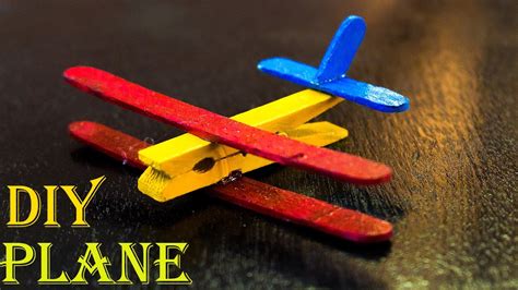 How To Make A Popsicle Stick Airplane Youtube