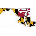 Maryland Flag Map Clip Vector State Md