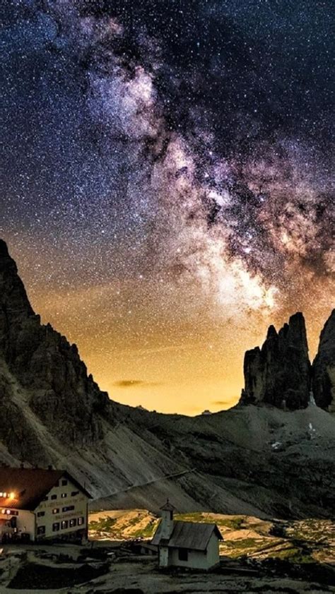 Tre Cime Di Lavaredo Under The Milky Way Backiee