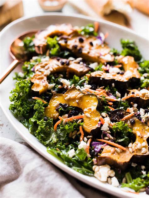 Roasted Acorn Squash And Kale Salad Kitchen Confidante