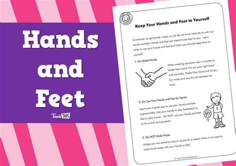 Hands And Feet 2pg Teacher Resources And Classroom Games Teach This