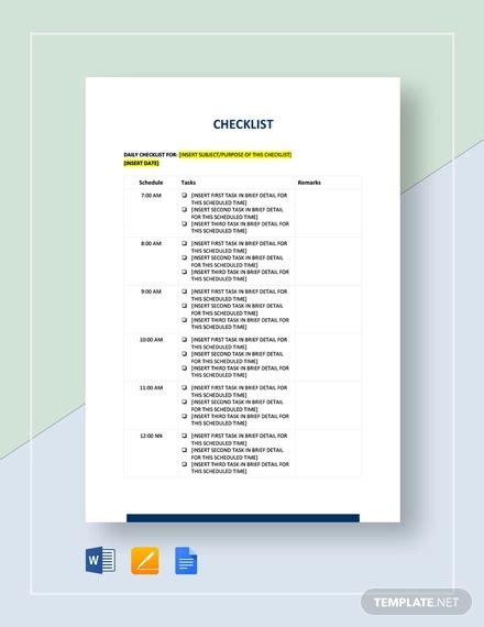 Checklist In Pdf 37 Examples Format Sample Examples