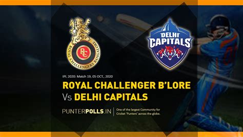 Ipl 2020 Rcb Vs Dc Match Predictions And Betting Tips 05 Oct By Punter