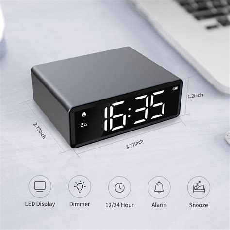 Mini Alarm Clock Bedside Clock Digital Clock Led
